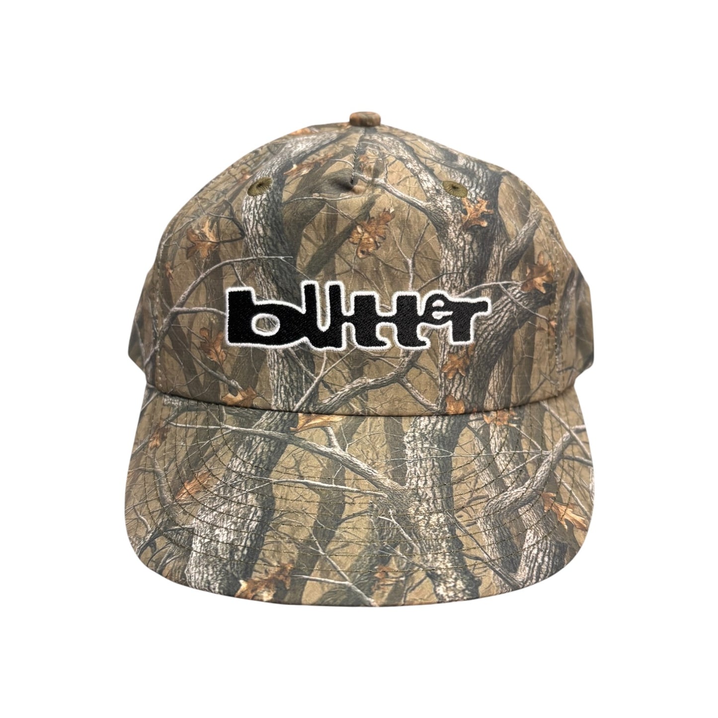 Butter Warped 5 Panel Hat- Forest Camo