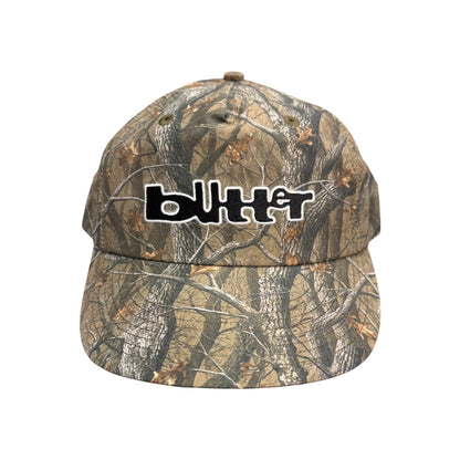 Butter Warped 5 Panel Hat- Forest Camo