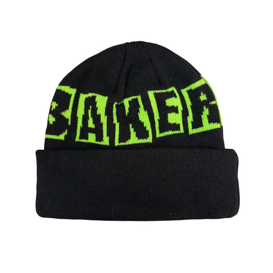 Baker Brand Logo Beanie- Black/Green