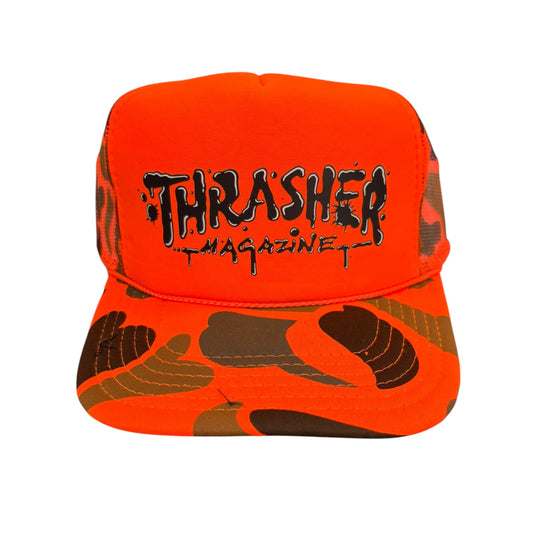 Thrasher Wet Paint Trucker- Orange Camo