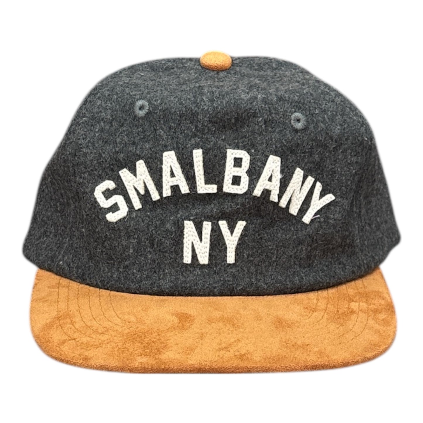 Hemstitch Mill Smalbany Arch Hat- Charcoal/Camel