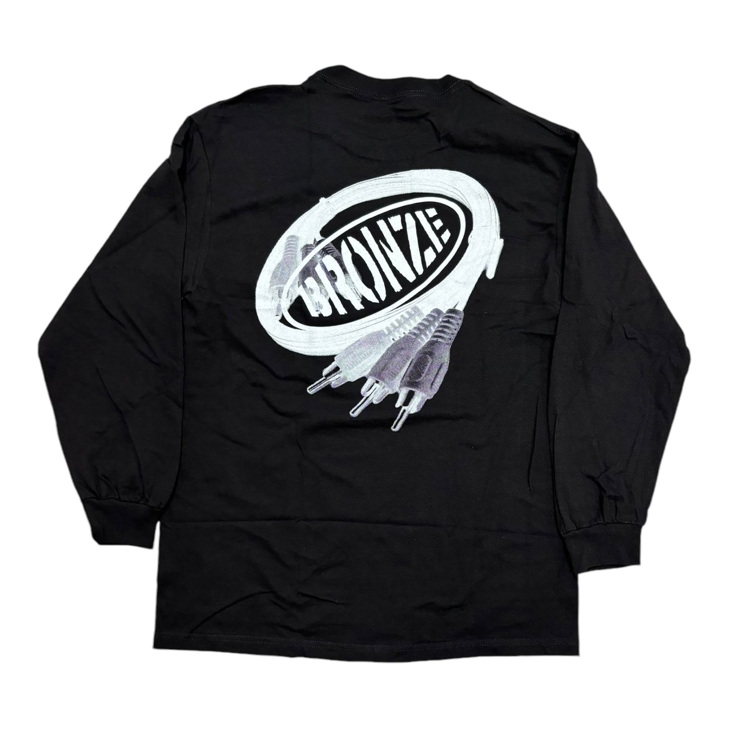 Bronze RCA Cords Long Sleeve Tee- Black