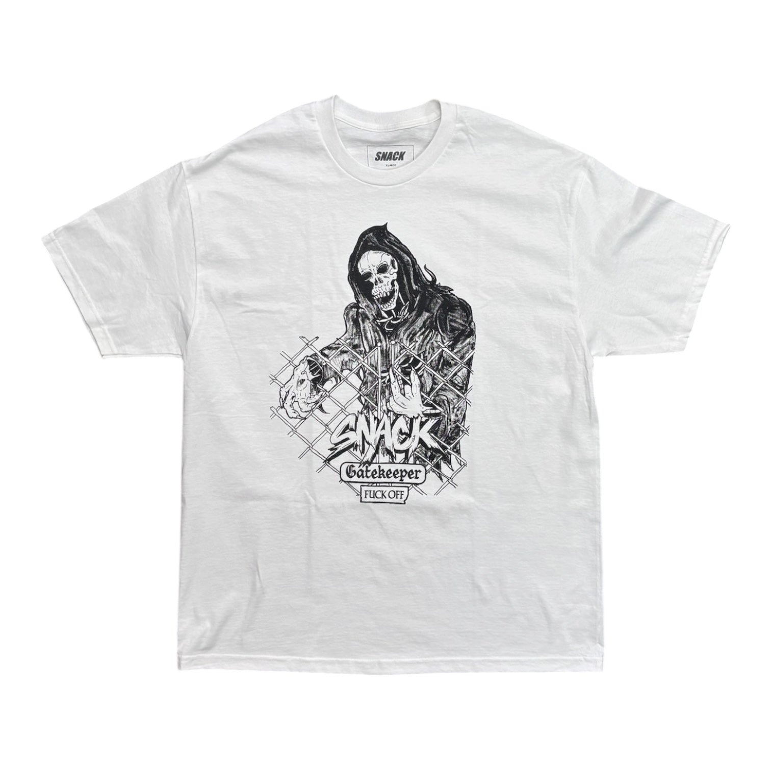 Snack Gatekeeper Tee- White