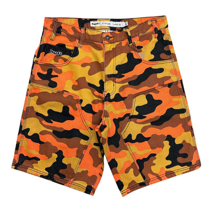 HUF Kinda Loose Double Knee Camo Short- Lava