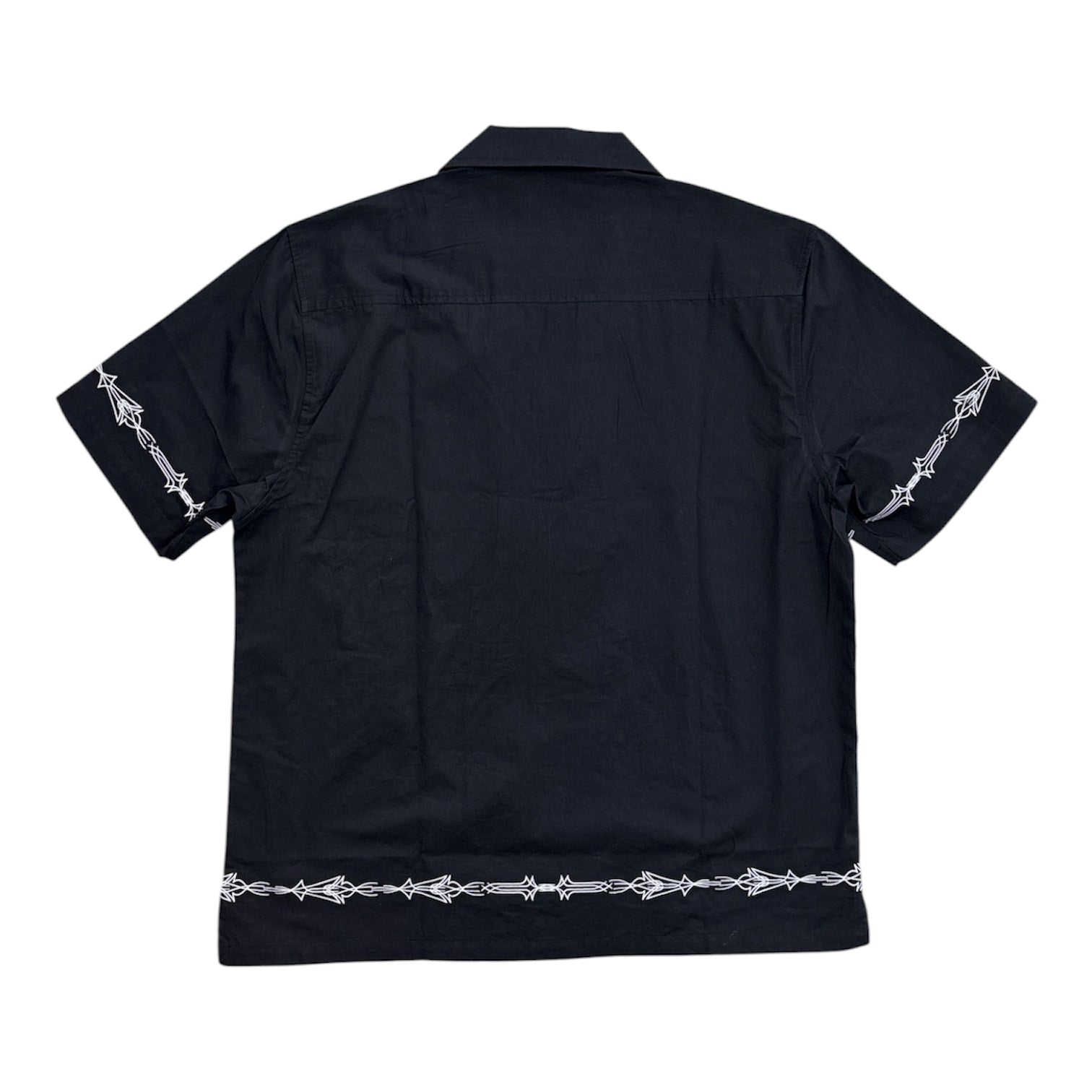 HUF Pinstrip EMB Resort Shirt- Black