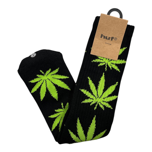HUF OG Plantlife Crew Socks- Black/Green