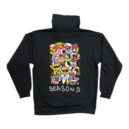 Seasons Jack Moore Pullover Hood- Black