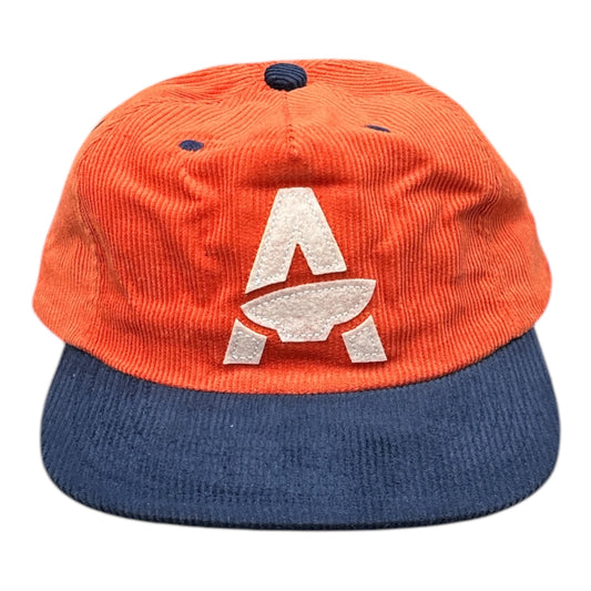 Hemstitch Mill Albany "A" Hat- Orange/Navy