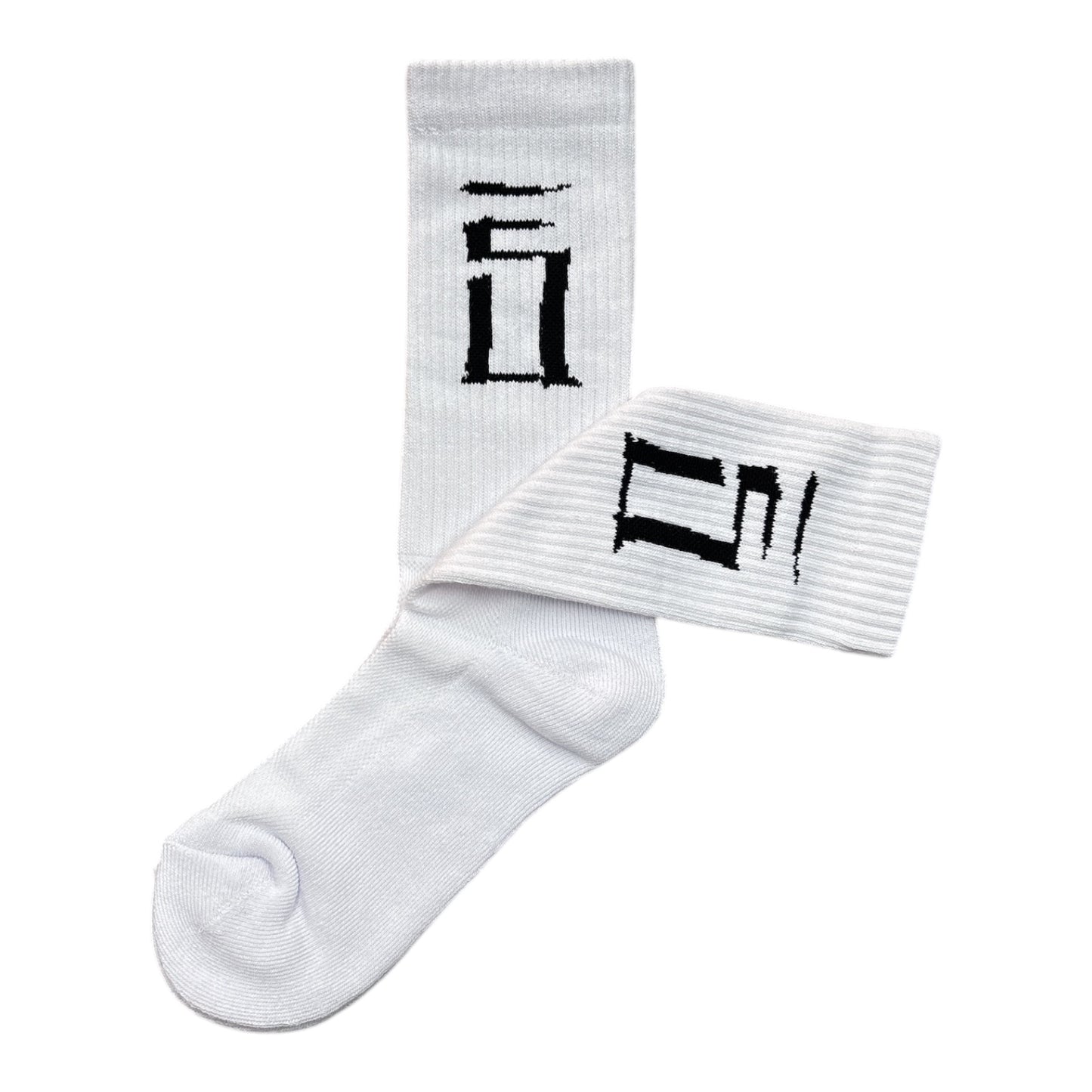 Seasons Stain S Sock- White/Black