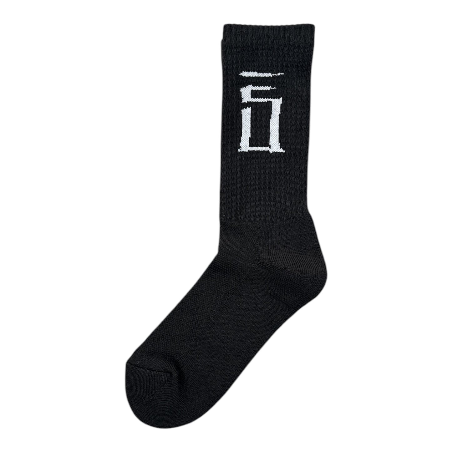 Seasons Stain S Sock- Black/White