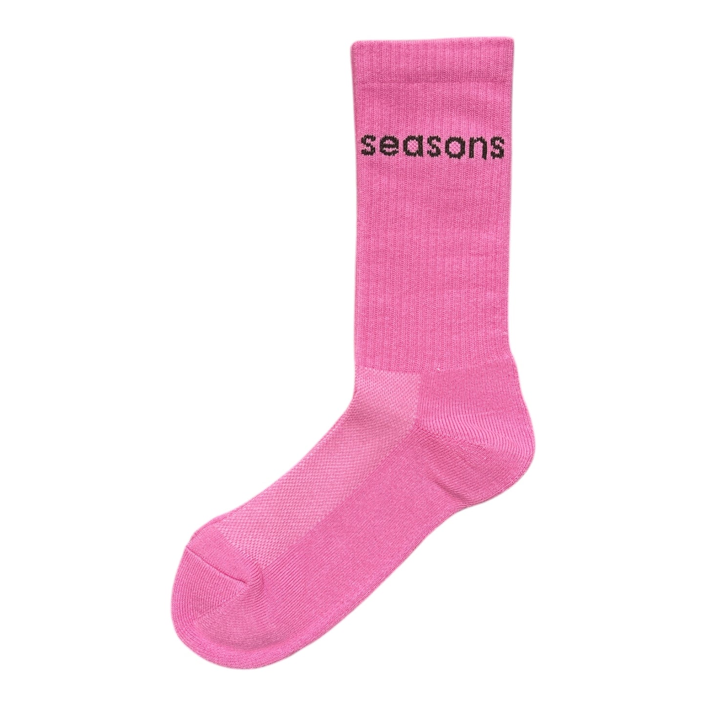 Seasons Little Font Sock- Pink/Brown