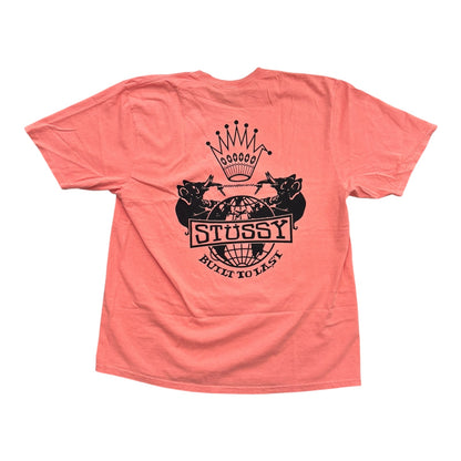 Stussy Built to Last Pigment Dyed Tee- Sherbert