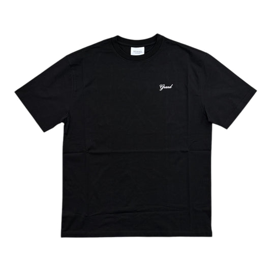 Grand Script Tee- Black