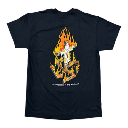 Toy Machine Charred Cross Tee- Black