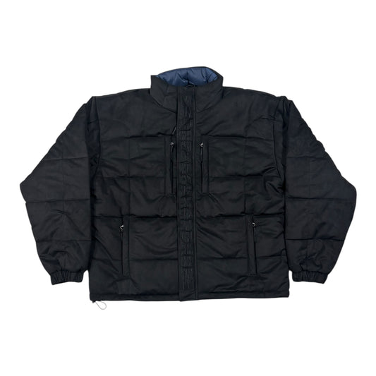 Bronze Faux Suede Puffer- Black