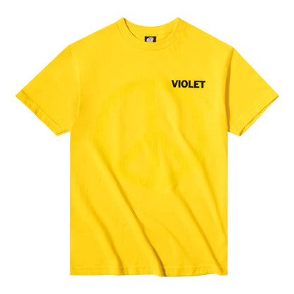 Violet Peace Tee- Yellow