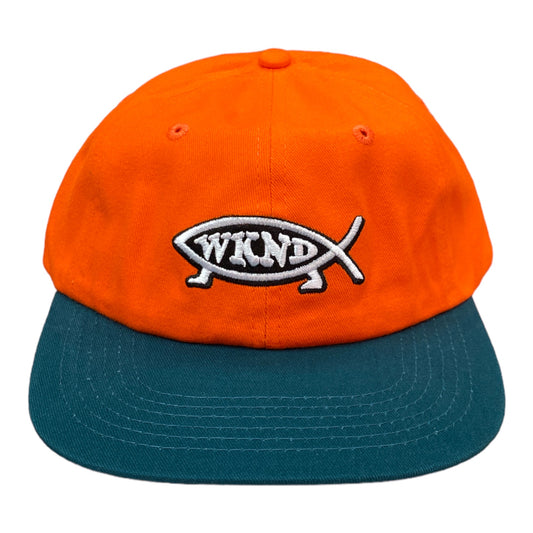 WKND Evo Fish Hat- Orange/Green
