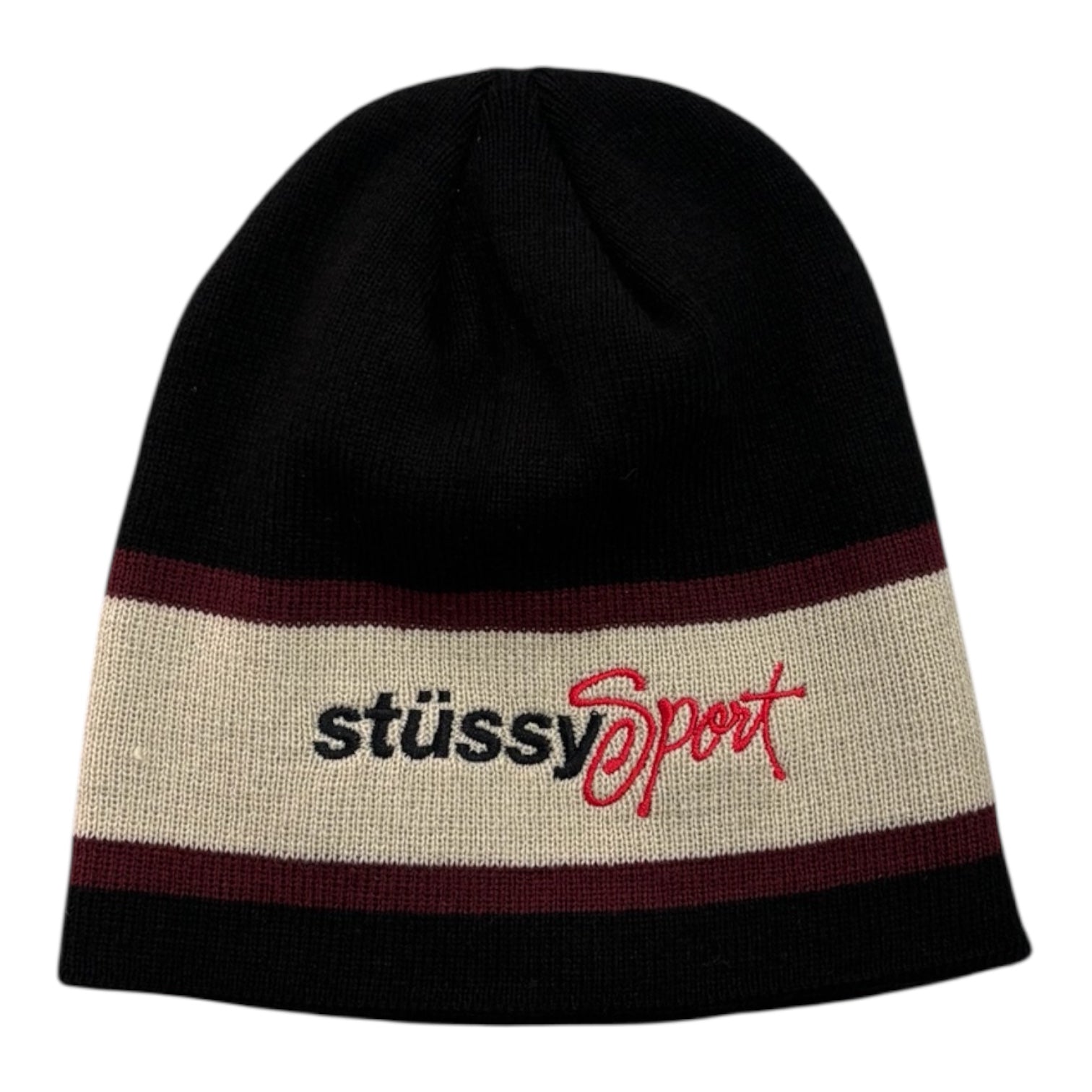 Stussy Sport Stripe Skullcap- Black