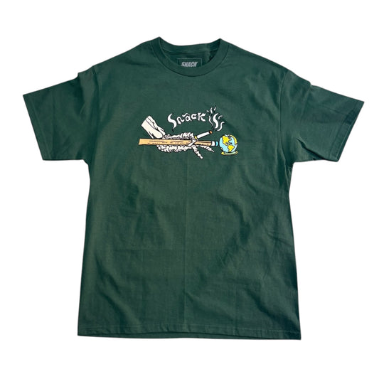 Snack Last Game Tee- Pine Green