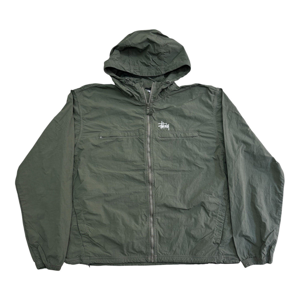 Stussy Lightweight Hooded Jacket- Olive