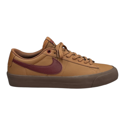 Nike SB Blazer Low Pro GT- Lt British Tan/ Dark Team Red