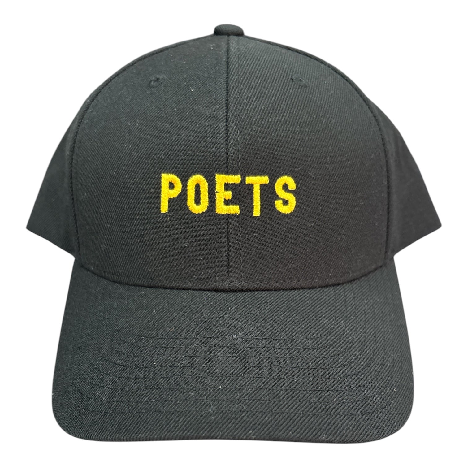 Poets Logo Embroidered Hat- Black