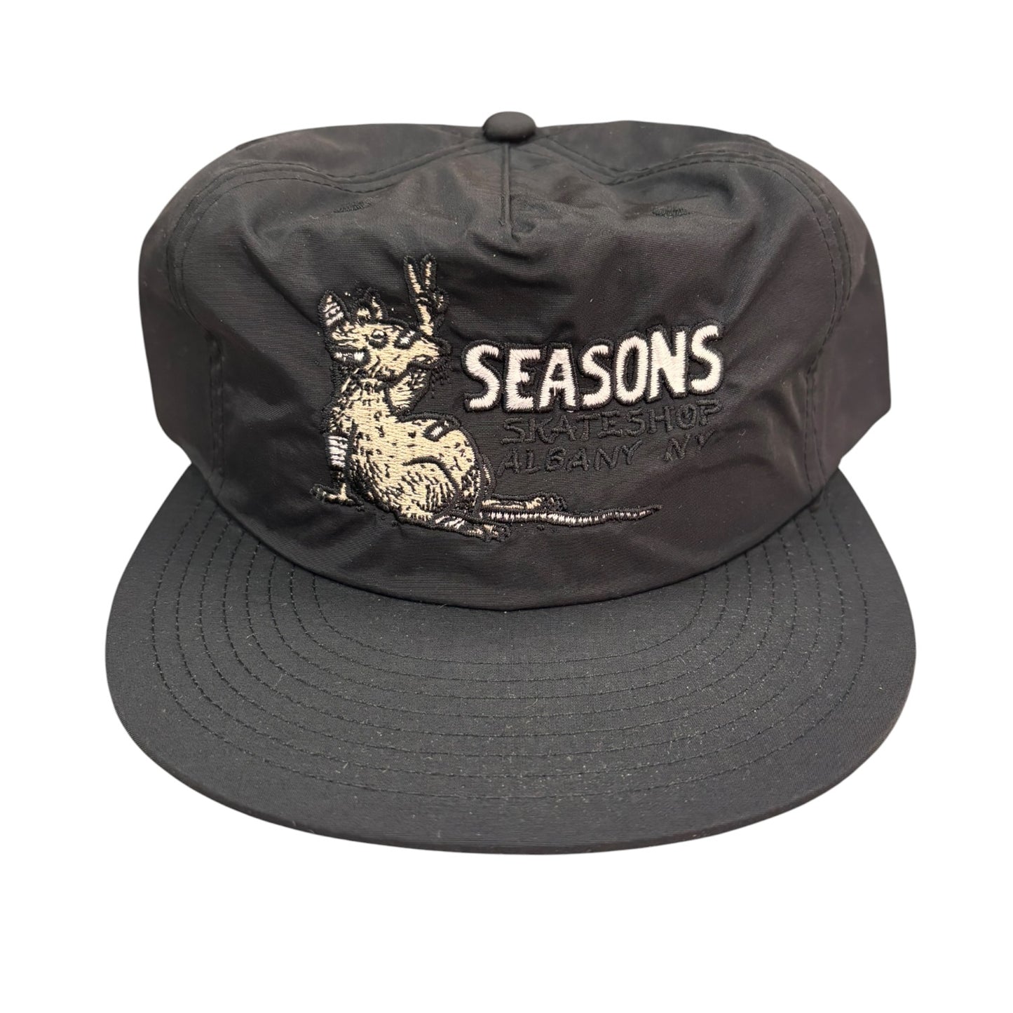 Seasons Rat Nylon Hat- Black