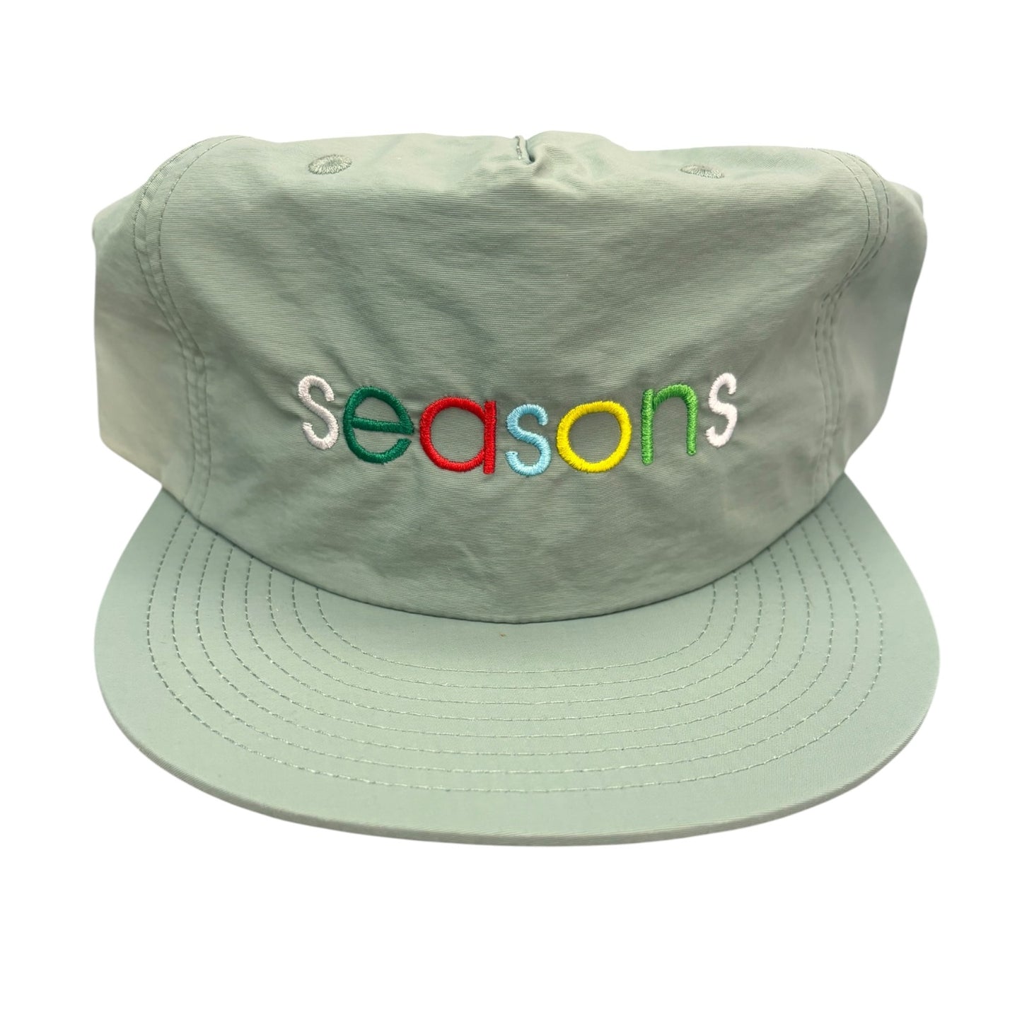 Seasons Stamp Nylon Hat- Sage