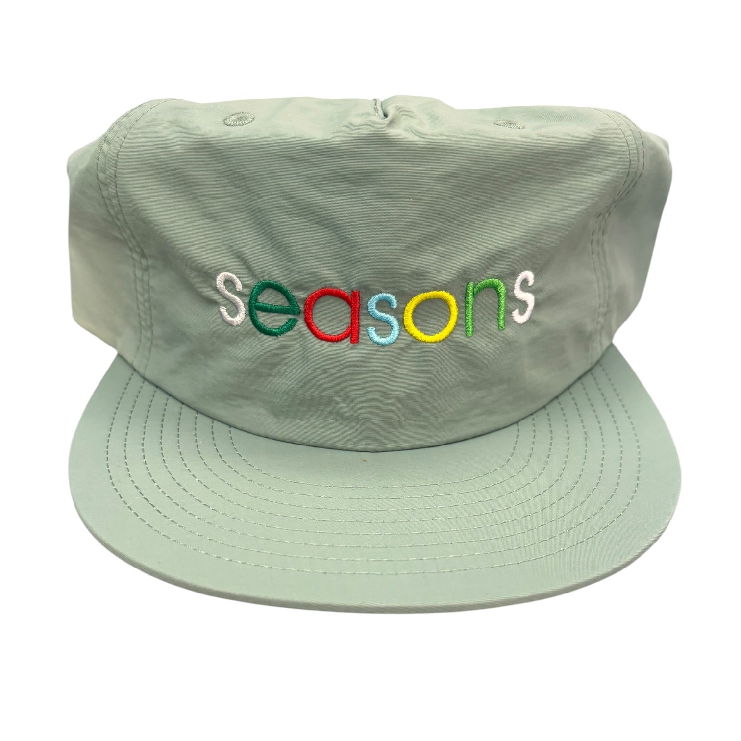 Seasons Stamp Nylon Hat- Sage