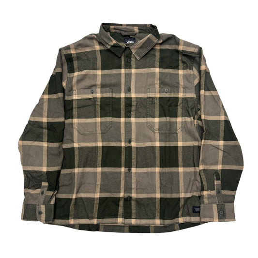 Vans Larkspur Flannel Shirt- Obsidian Fern