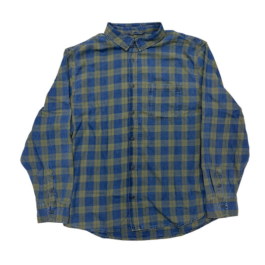 Vans Lawson Solid Oxford Long Sleeve Shirt- Green Balsam