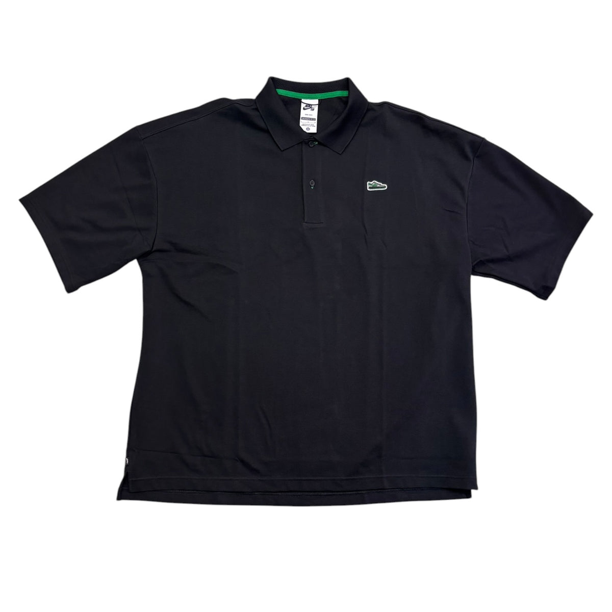 Nike SB Solid Break AF1 Polo- Black/Court Green