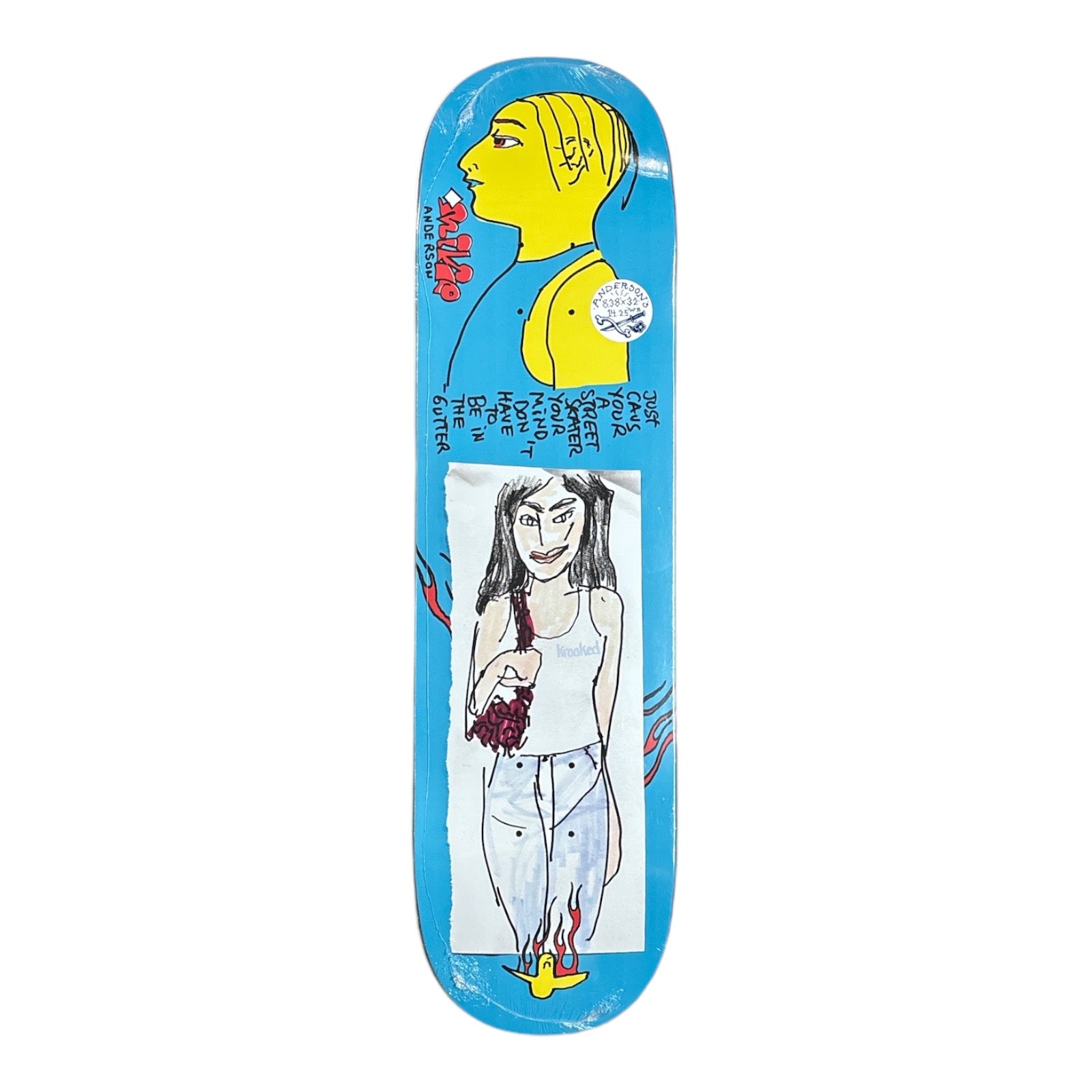 Krooked Manderson Just Caus Deck- 8.38 FRONT