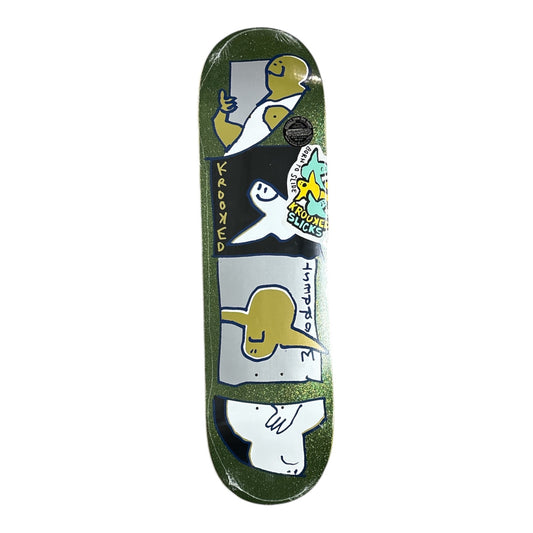 Krooked Worrest Goldburd Twin Tail Slick Deck- 8.38 FRONT