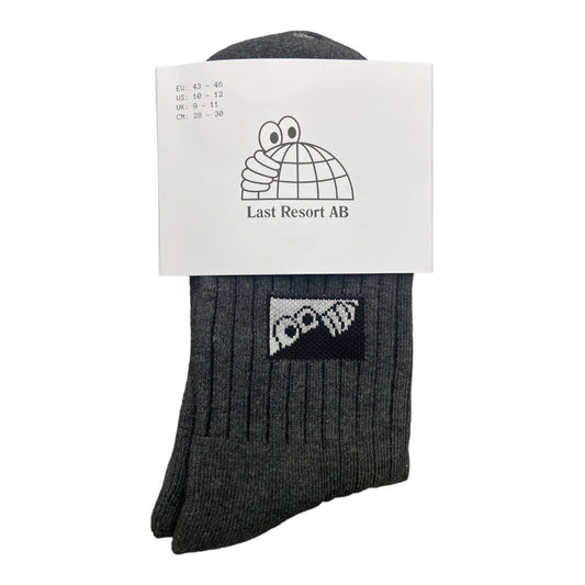 Last Resort Heel Tab Dress Socks GREY