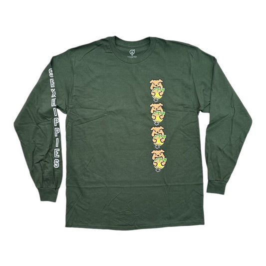 SEXHIPPIES Bully OG Logo Longsleeve Tee Forest Front