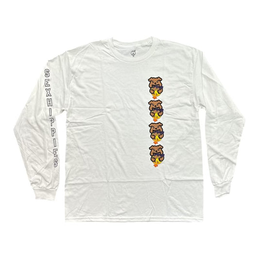 SEXHIPPIES Bully OG Logo Longsleeve Tee White FRONT