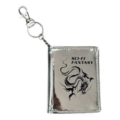 Sci-Fi Fantasy Dragon Wallet Silver