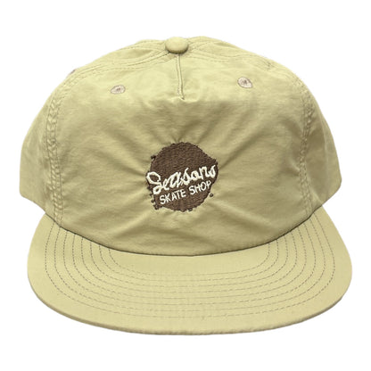 Seasons Blotch Logo Nylon Hat Khaki Front