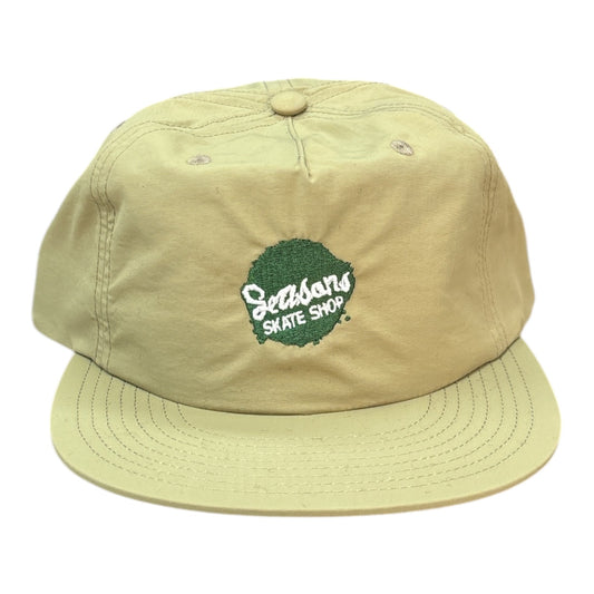 Seasons Blotch Logo Nylon Hat Khaki FRONT