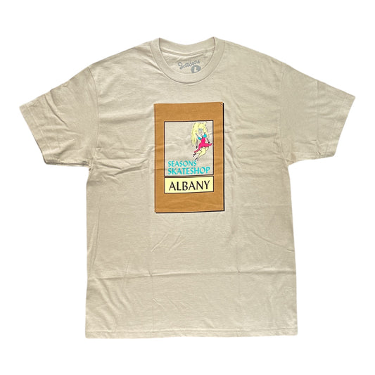 Seasons Bukowski Tee- Sand FRONT