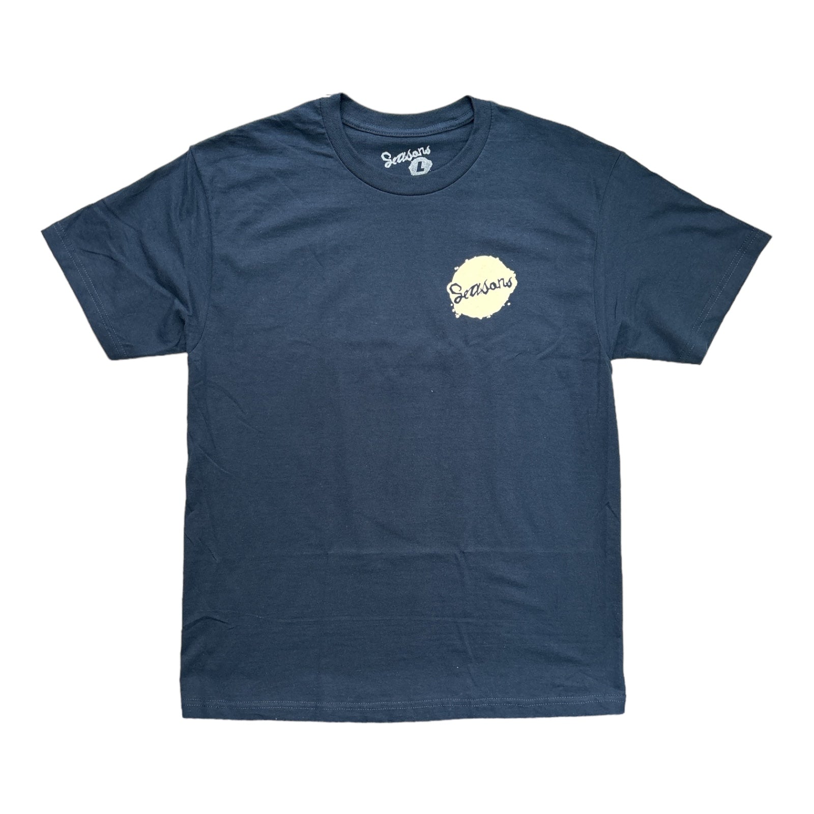 Seasons Glaciers Of Ice Tee Navy FRONT