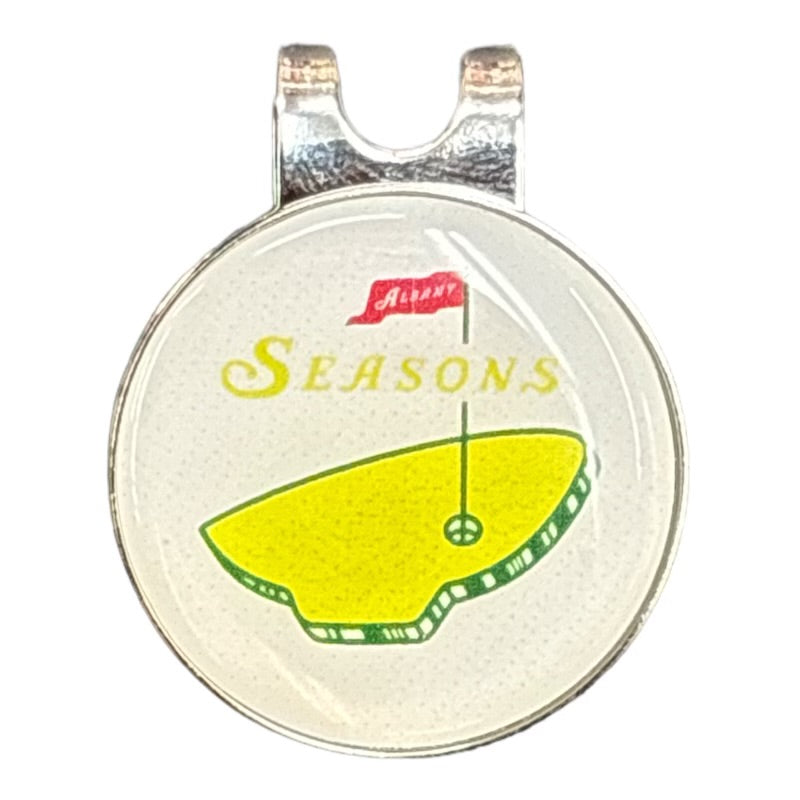 Seasons Golf Hat Clip w/ Ball Marker DETAIL