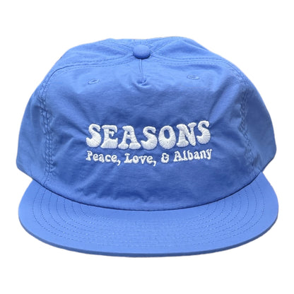 Seasons Peace Love Nylon Hat Lavender Front