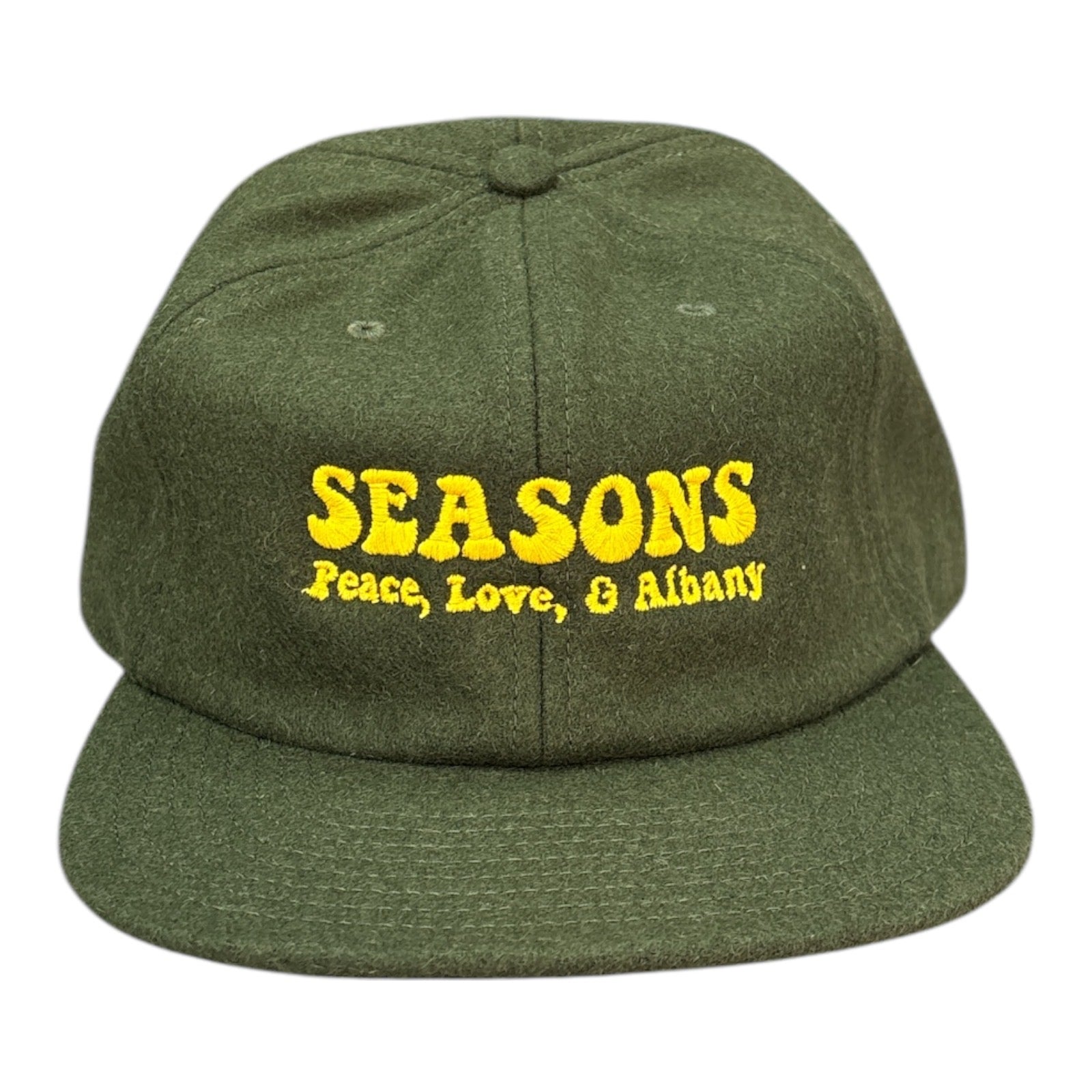 Seasons Peace, Love, & Albany Hat Army FRONT