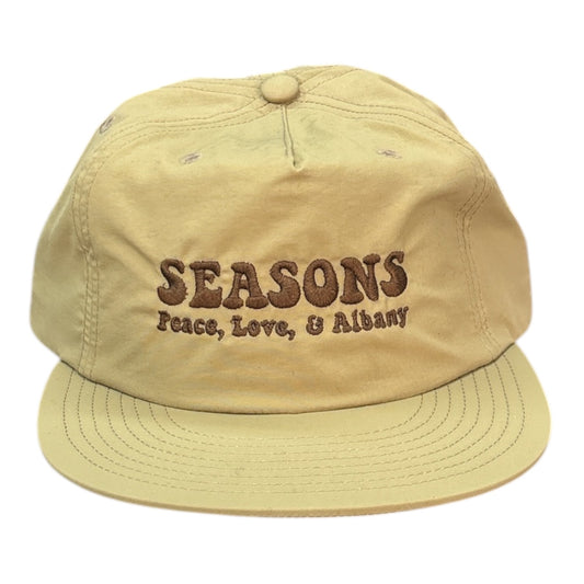 Seasons Peace Love & Albany Hat Khaki FRONT