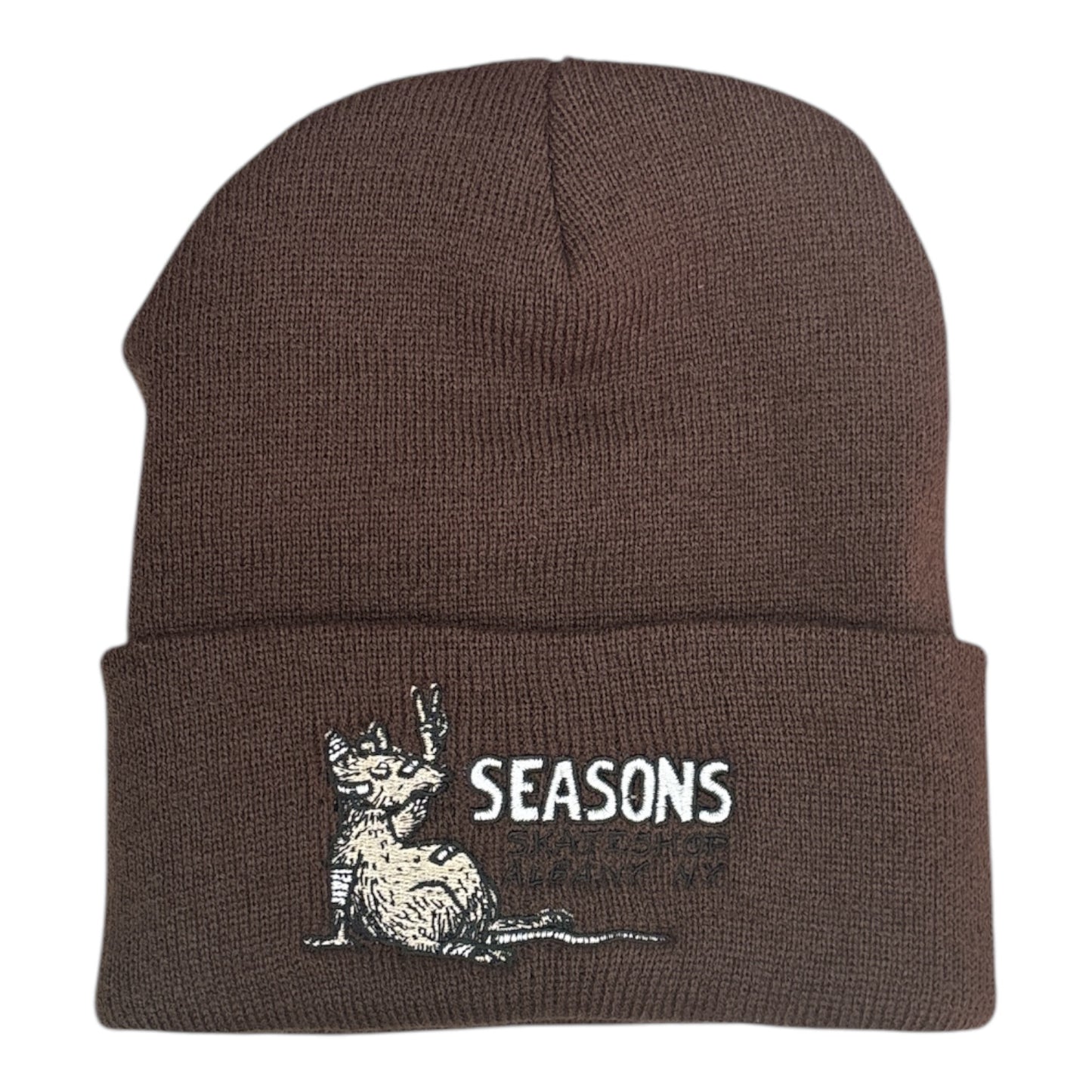 Seasons Rat Beanie Brown FRONT