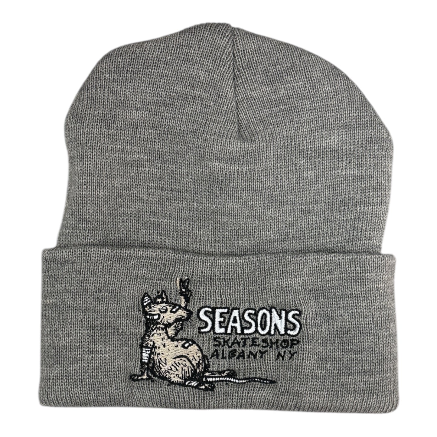 Seasons Rat Beanie Light Grey FRONT