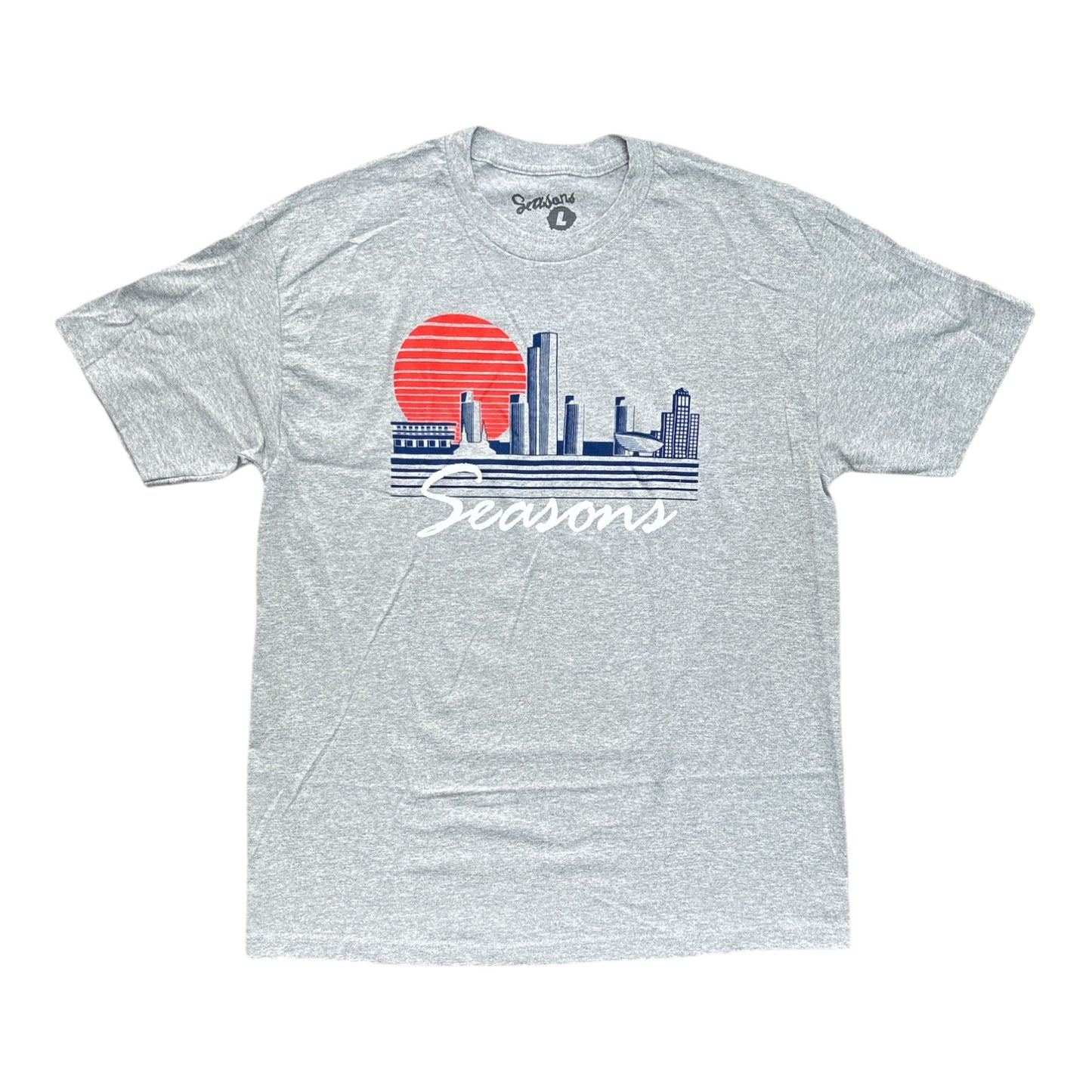 Seasons Skyline Tee- Athletic Heather FRONT