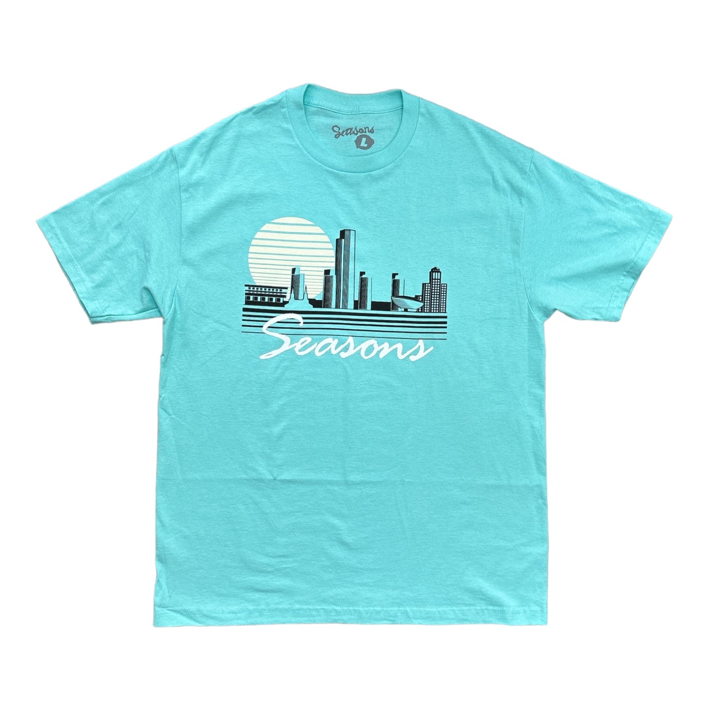 Seasons Skyline Tee Celadon FRONT